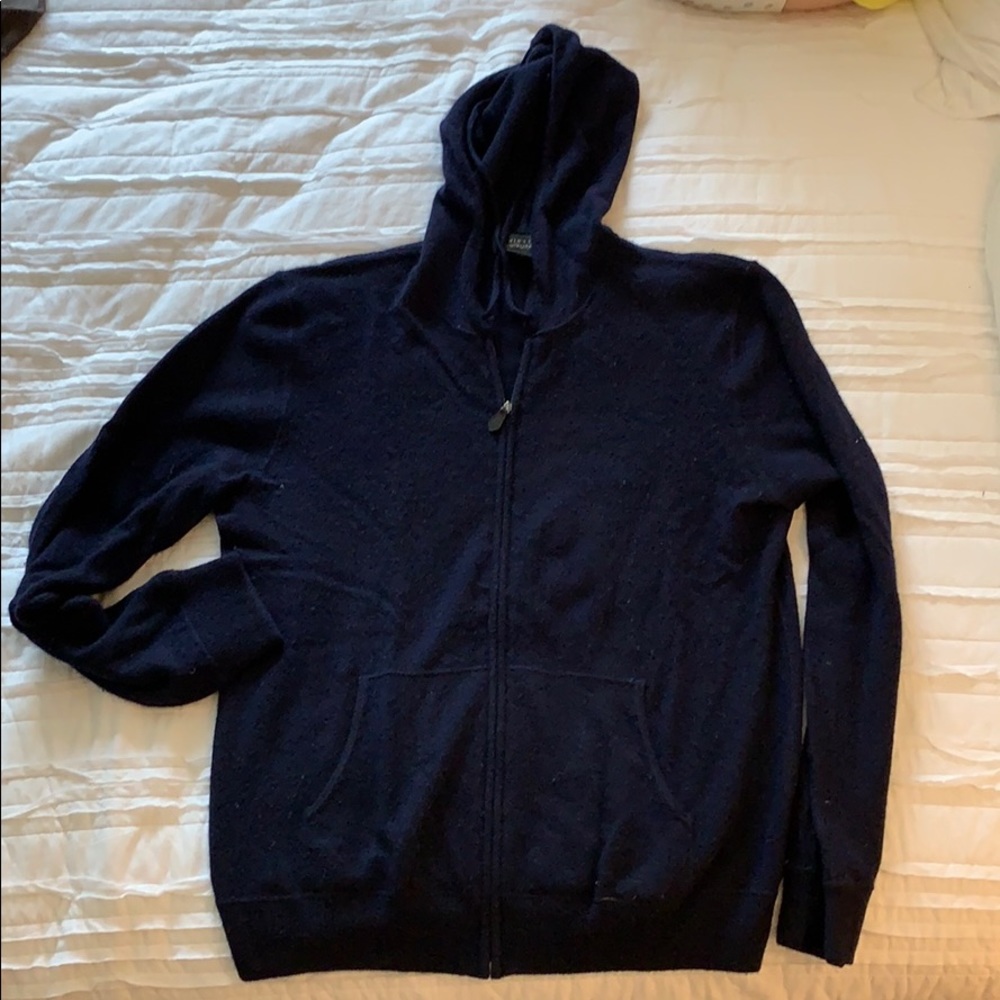 100% Cashmere Bloomingdales hooded-sweatshirt, L